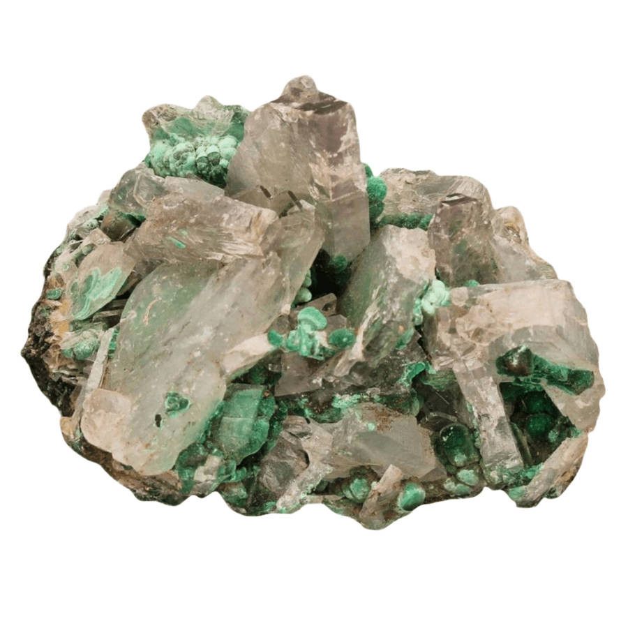 Shangulowe Mine Baryte & Malachite Specimen