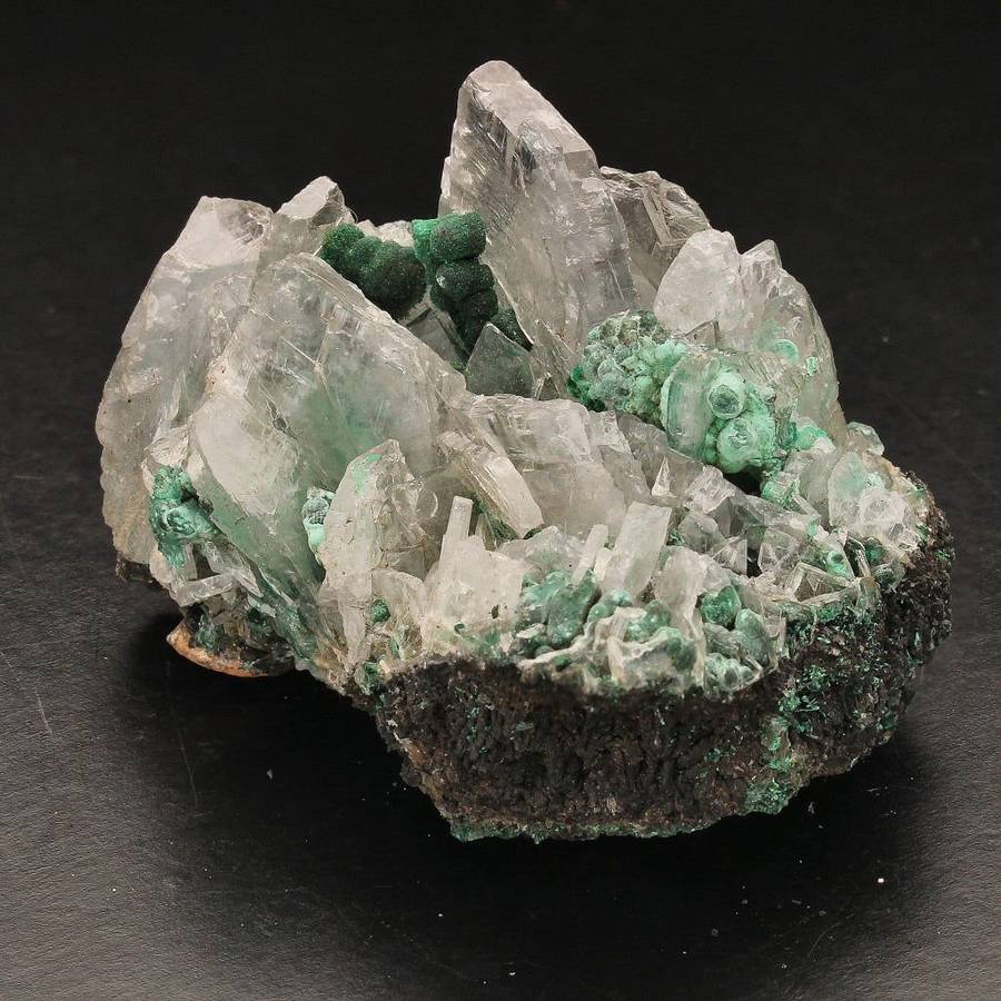 Shangulowe Mine Baryte & Malachite Specimen
