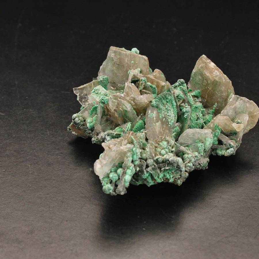 Unique Baryte and Malachite Combo: Shangulowe Mine