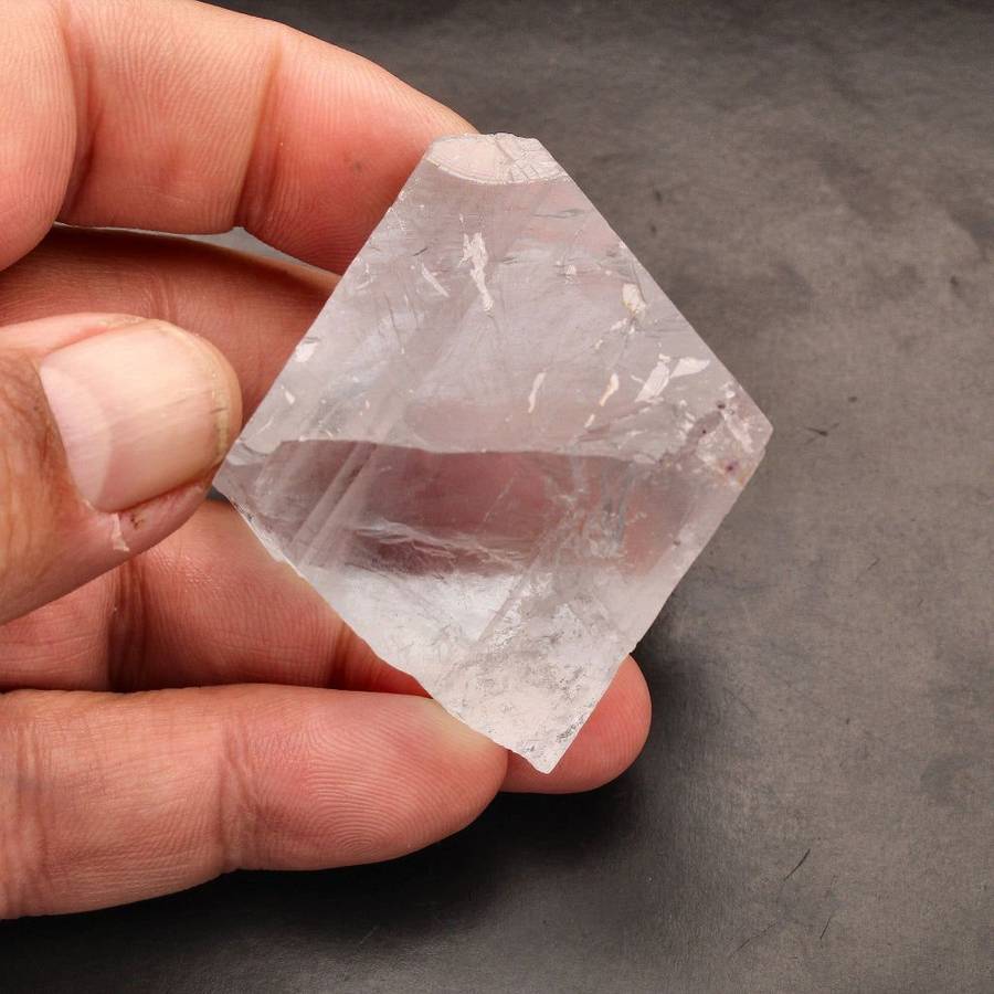 Clear/Blue Fluorite Octahedron - Riemvasmaak