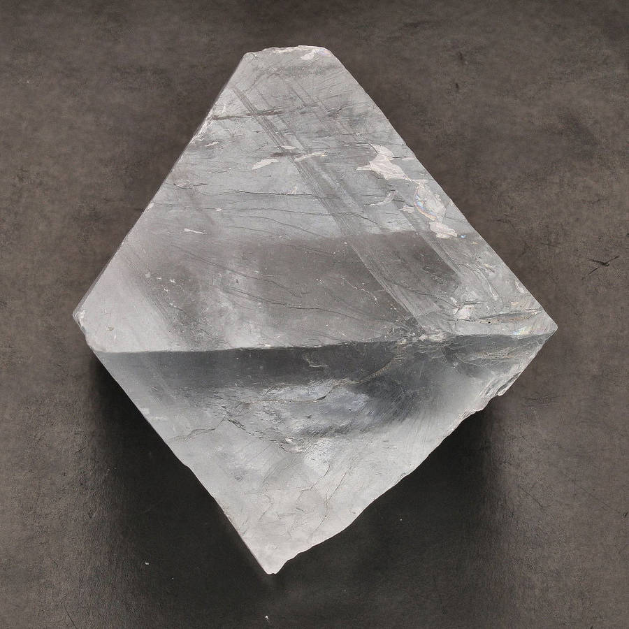 Clear/Blue Fluorite Octahedron - Riemvasmaak