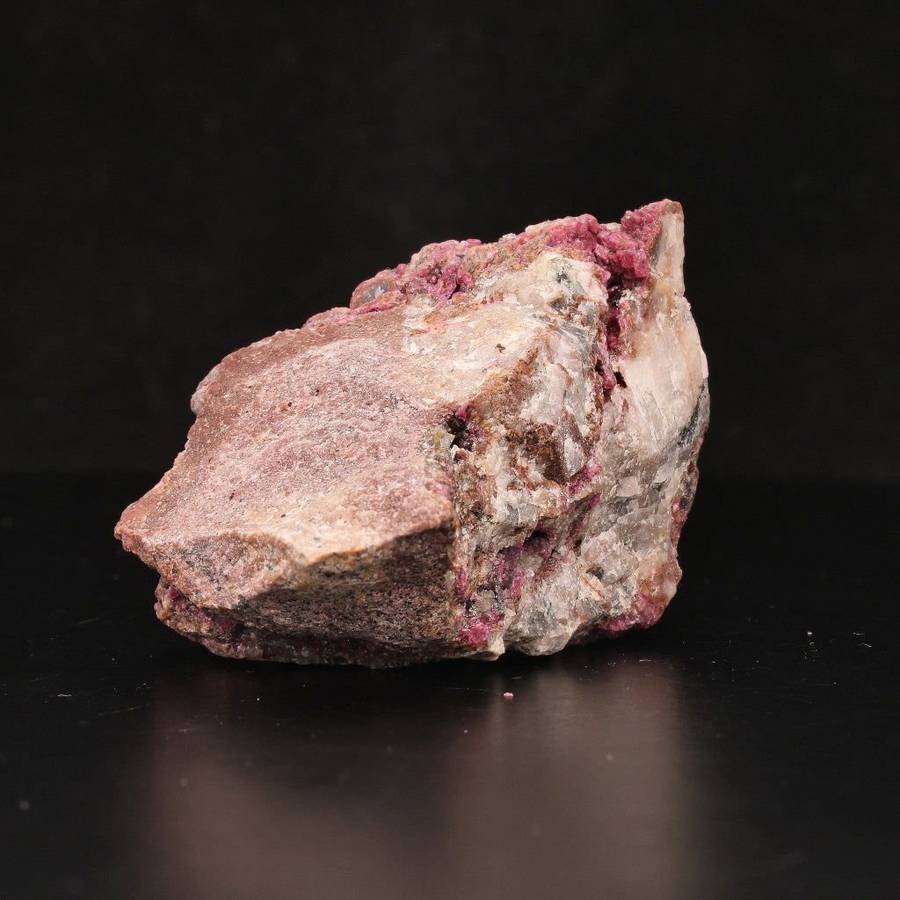 Cobaltoan Calcite with Malacite on Matrix