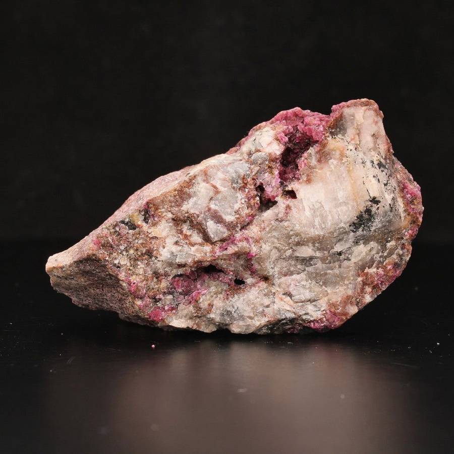 Cobaltoan Calcite with Malacite on Matrix