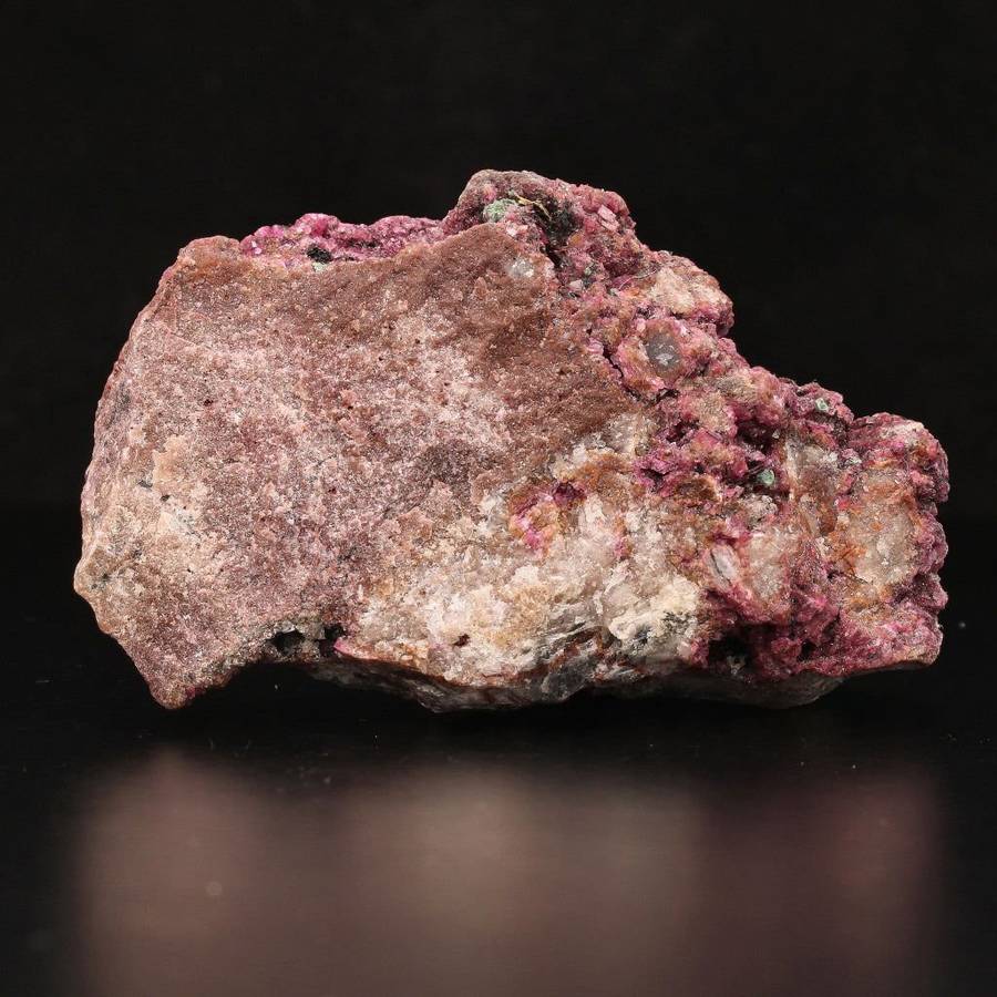 Cobaltoan Calcite with Malacite on Matrix