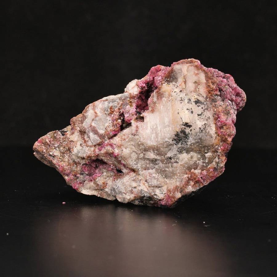 Cobaltoan Calcite with Malacite on Matrix