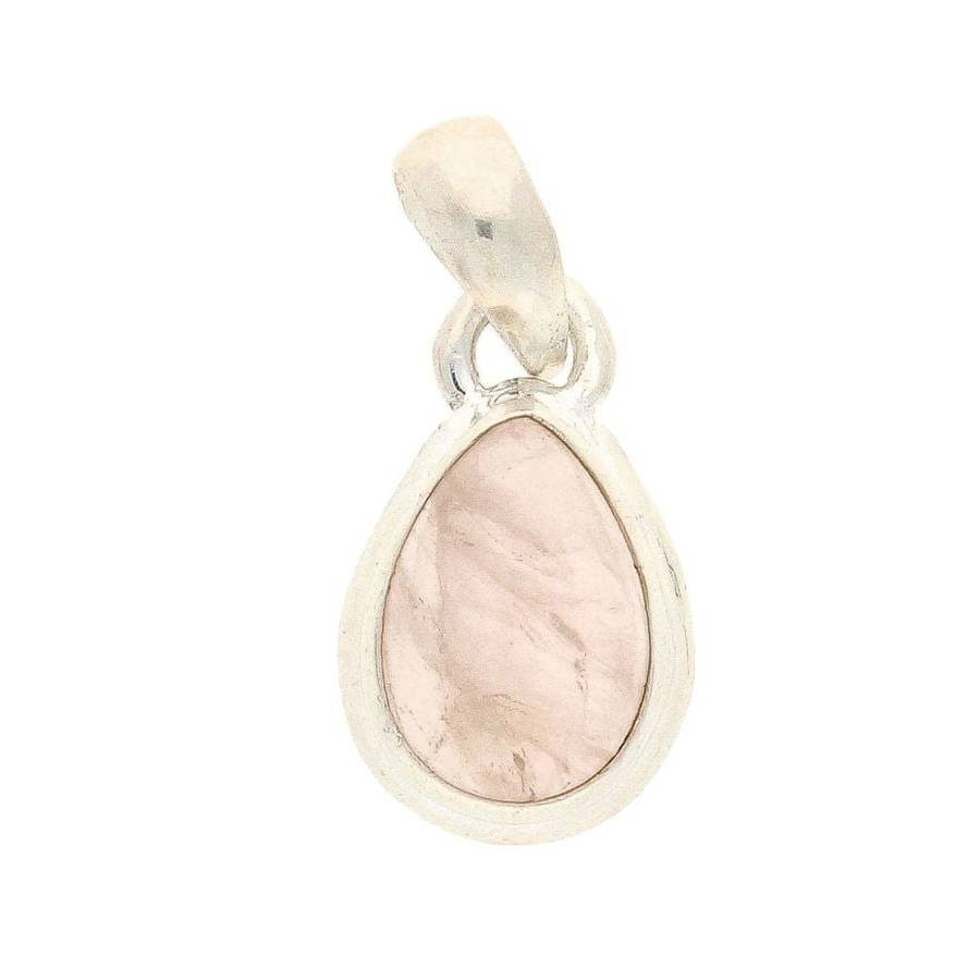 Enchanted Echoes: Rose Quartz Sterling Silver Necklace