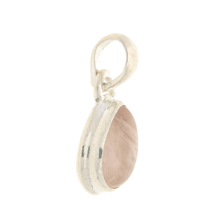 Enchanted Echoes: Rose Quartz Sterling Silver Necklace