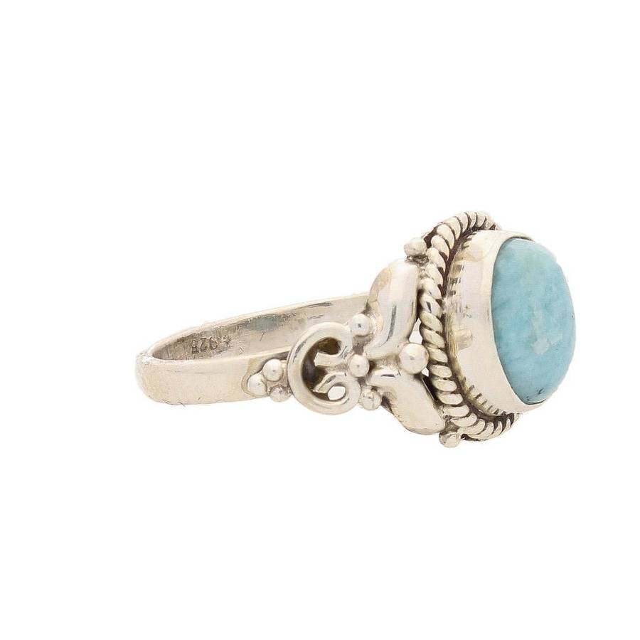 Enduring Grace Sterling Silver Larimar Ring