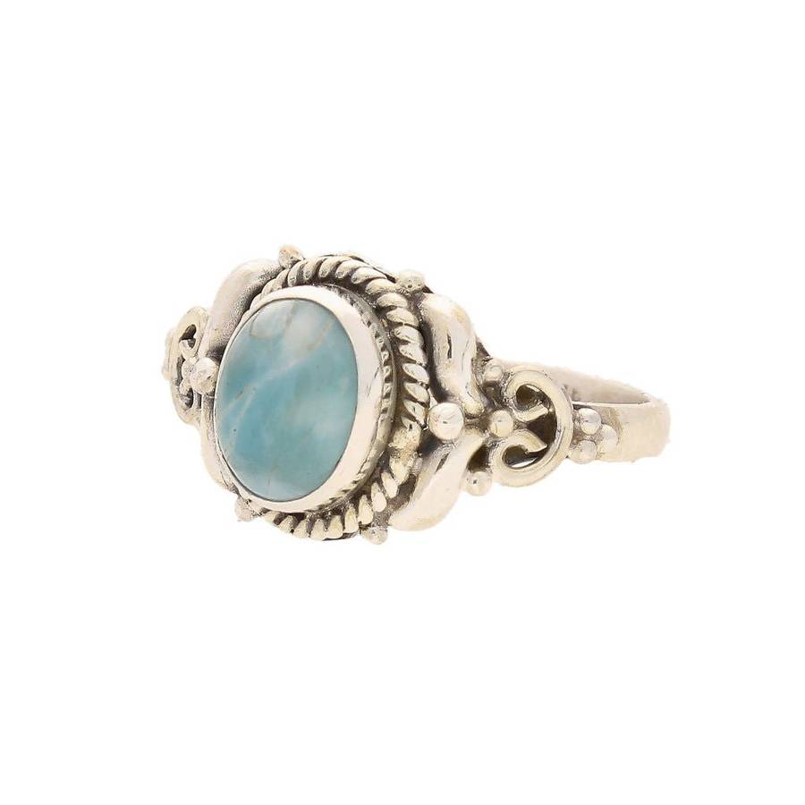 Enduring Grace Sterling Silver Larimar Ring
