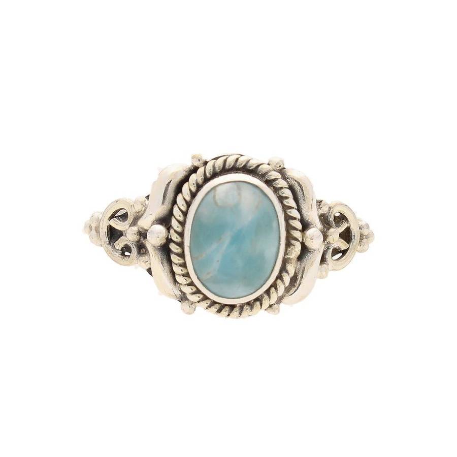 Enduring Grace Sterling Silver Larimar Ring