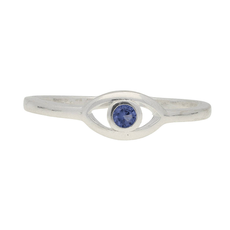 Evil Eye Sterling Silver Ring