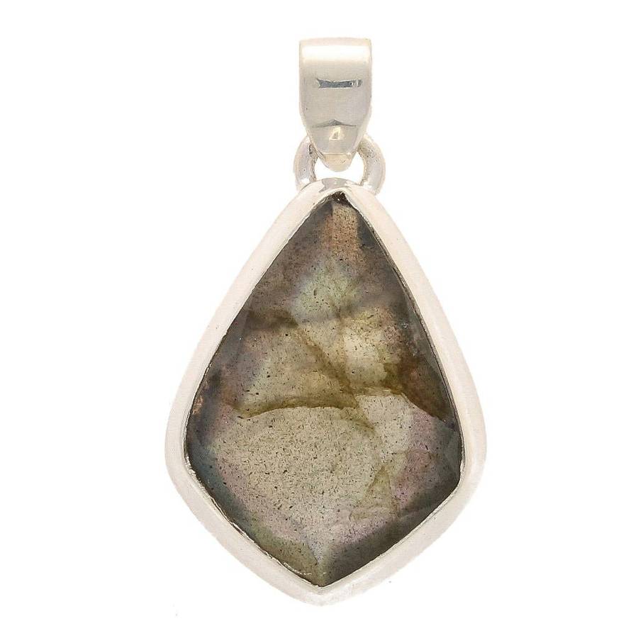 Faceted Labradorite Sterling Silver Necklace