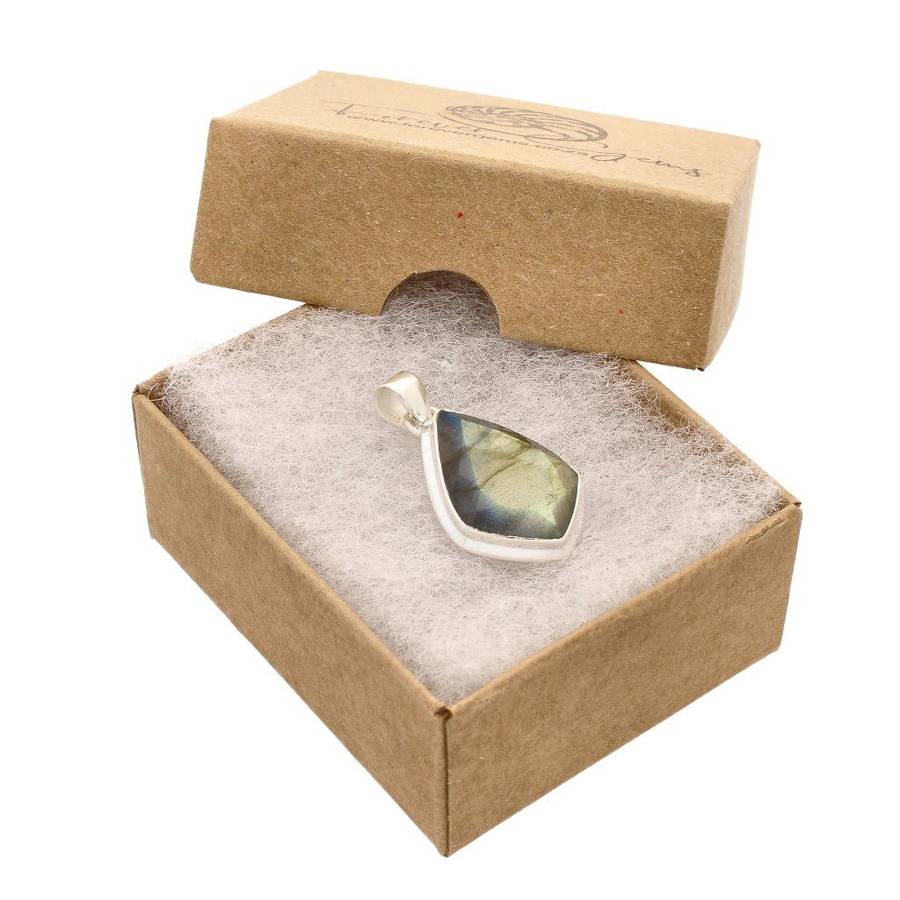 Faceted Labradorite Sterling Silver Necklace