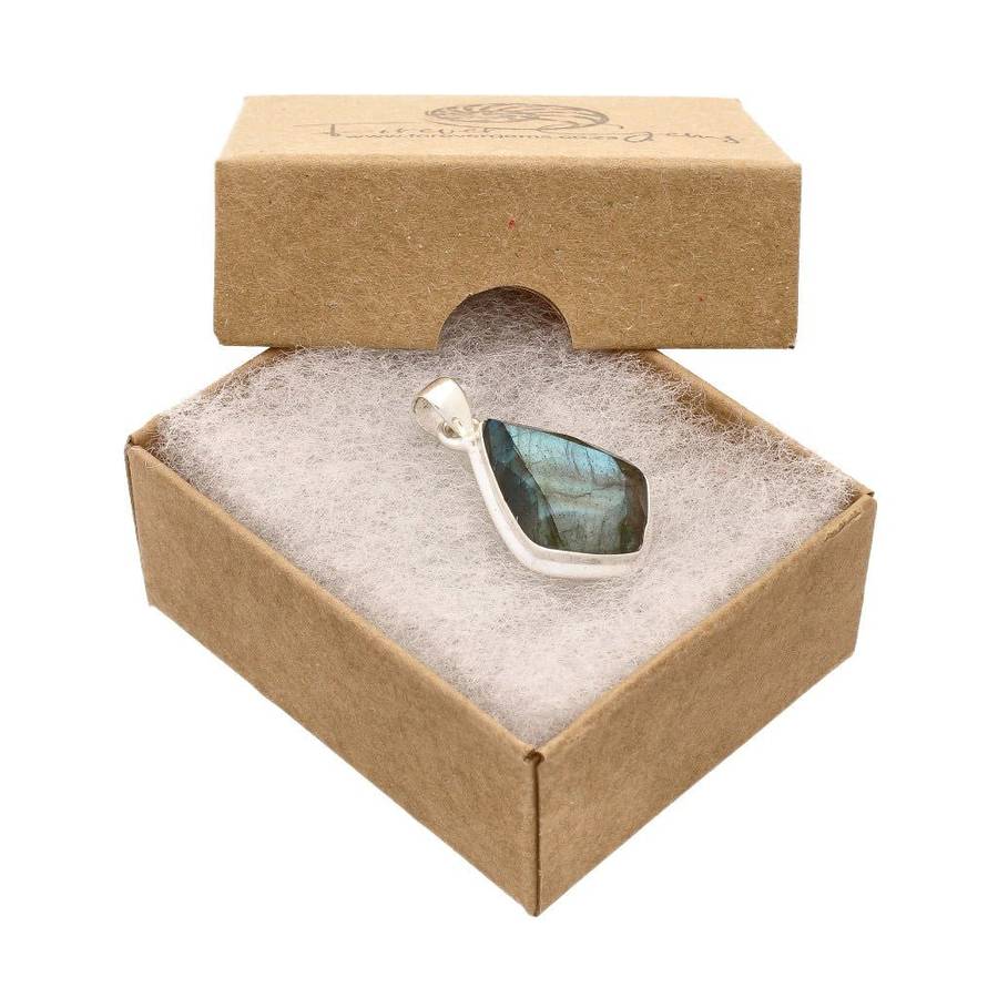 Faceted Labradorite Sterling Silver Necklace
