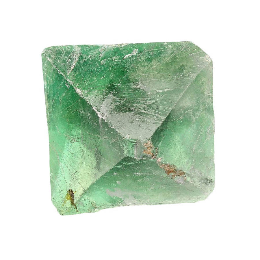 Natural Green Fluorite Octahedron