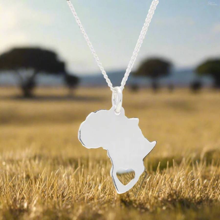 Heart of Africa: Africa Heart Cutout Necklace