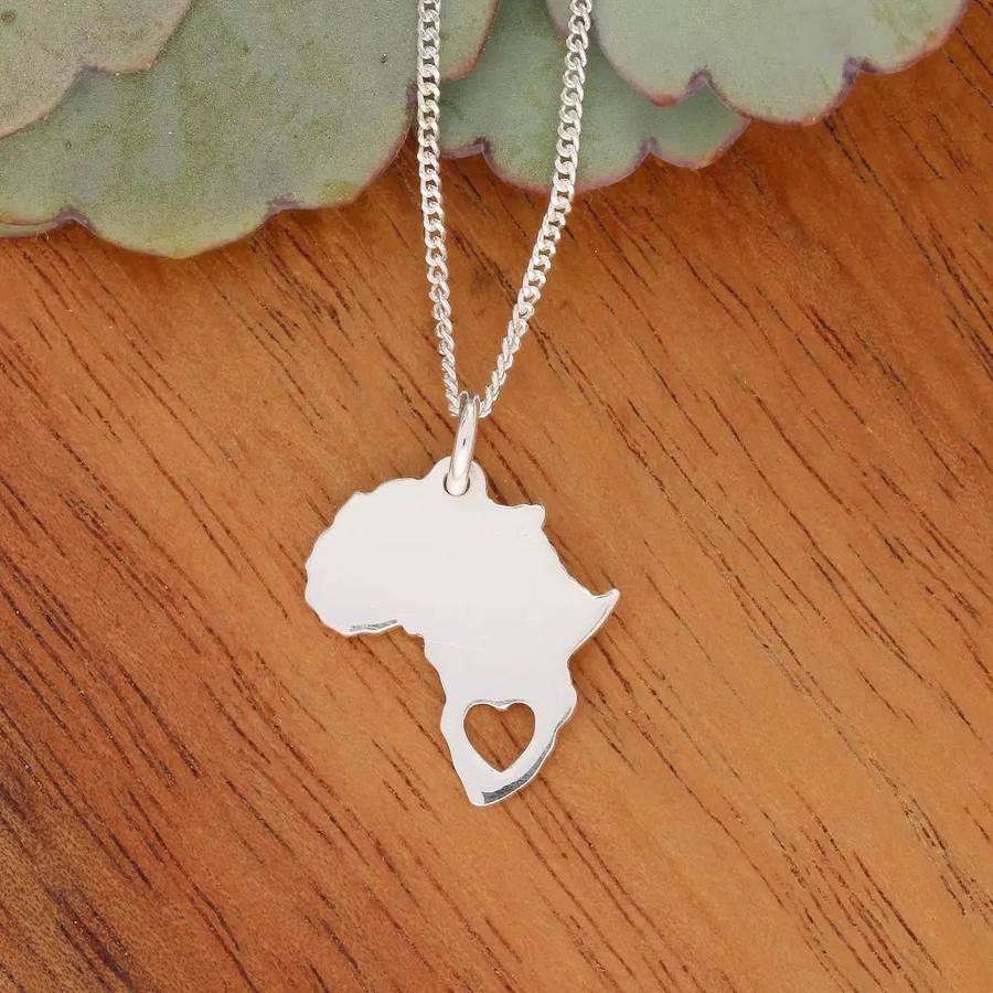 Heart of Africa: Africa Heart Cutout Necklace