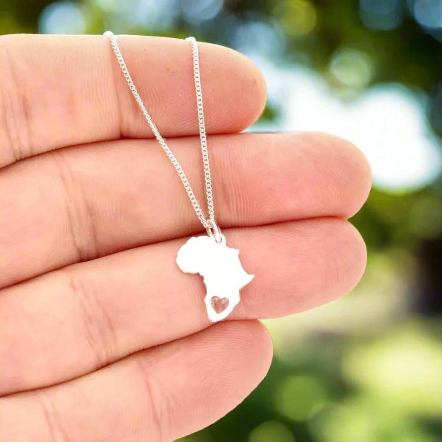 Heart of Africa: Africa Heart Cutout Necklace