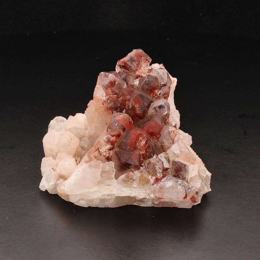 Orange River Hematite Quartz Cluster