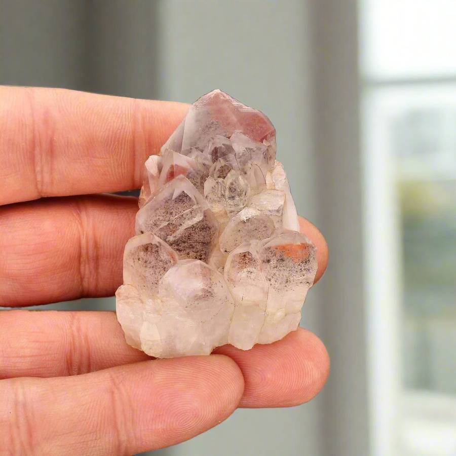 Miniature Orange River Quartz Crystal Cluster