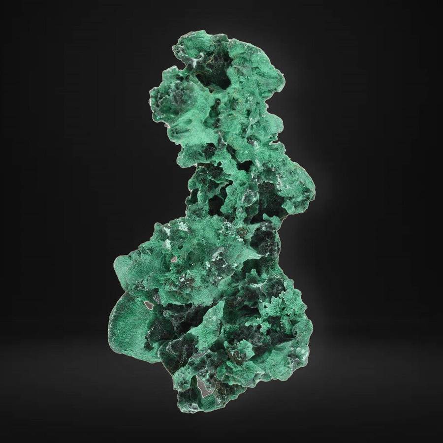 Silky Fibrous Malachite from Miringi Mine