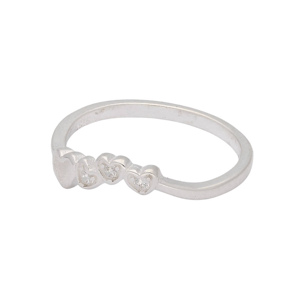 Tiny Hearts Embrace Silver Band