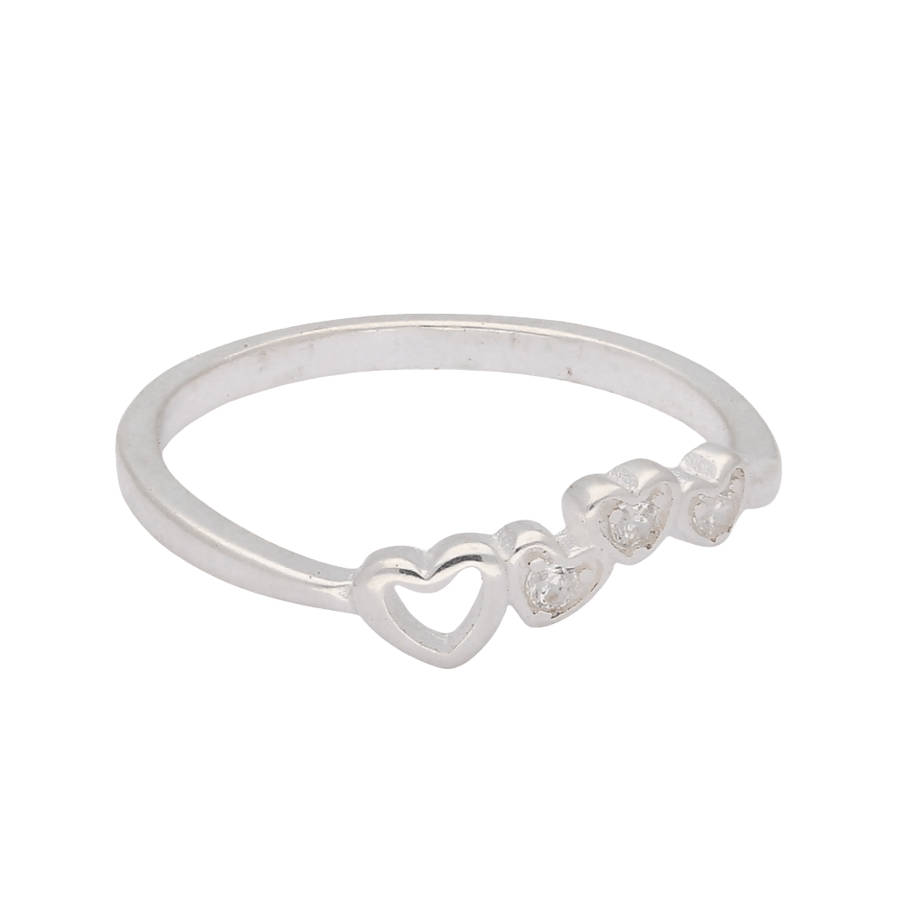 Tiny Hearts Embrace Silver Band