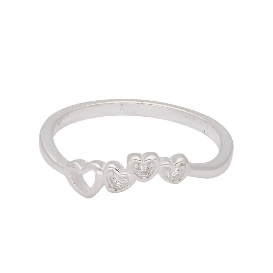 Tiny Hearts Embrace Silver Band