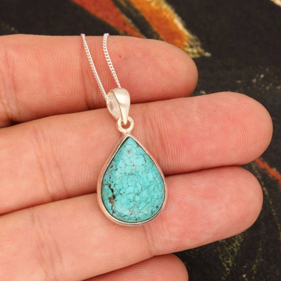 Turquoise Temptation: Sterling Silver Serenity Necklace