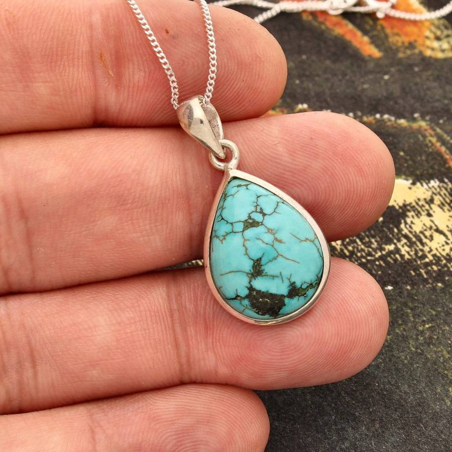 Turquoise Temptation: Sterling Silver Serenity Necklace