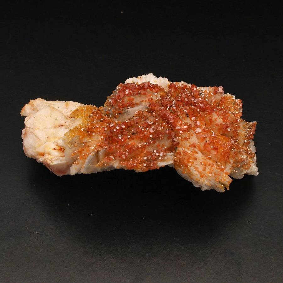 Vibrant Vanadinite Crystals on Barite