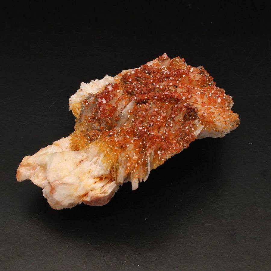 Vibrant Vanadinite Crystals on Barite
