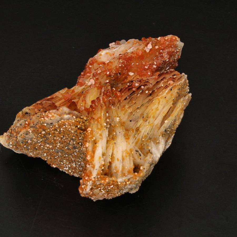 Mesmerizing Vanadinite Crystals on Barite