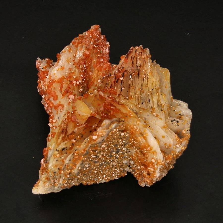 Mesmerizing Vanadinite Crystals on Barite
