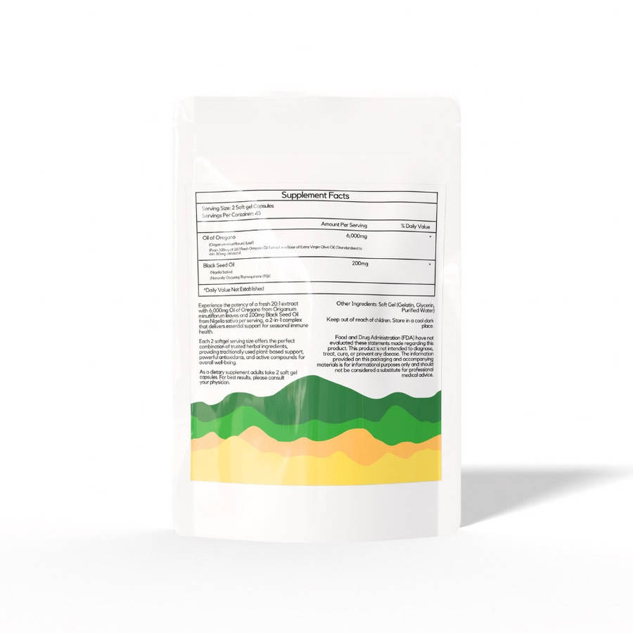 EA Pharma - Oil of Oregano with Blackseed Oil