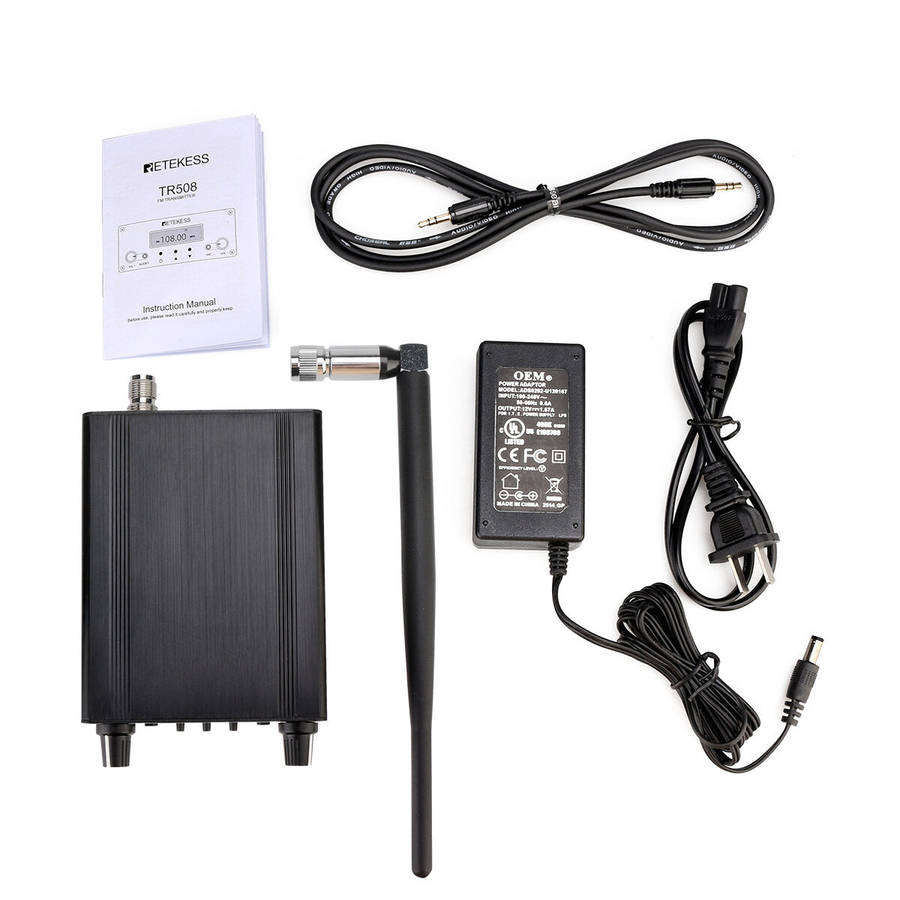 Retekess TR508 FM Transmitter For Drive-in Church FM Transmitter Wireless Broadcast Stereo Statio...