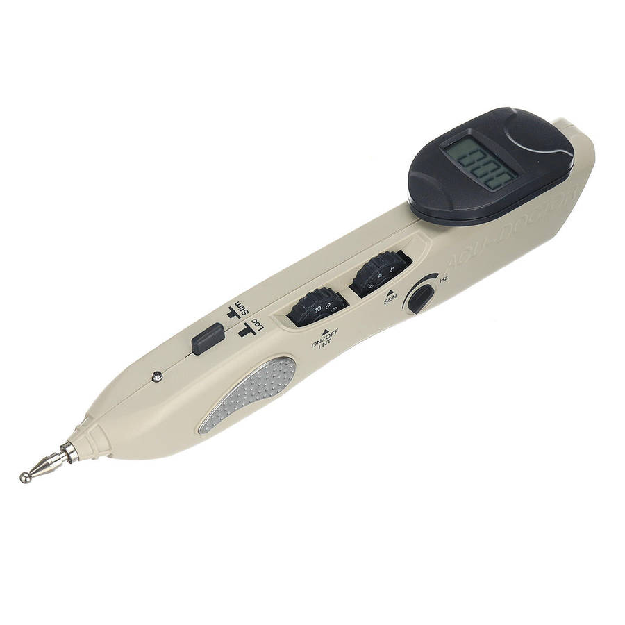 Handheld Rechargeable LCD Display Electronic Massager Acupuncture Pen Body Pain Relief Device