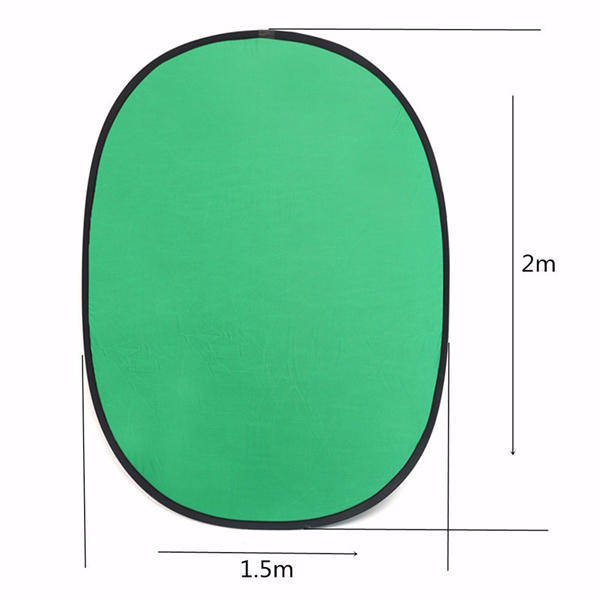 Green/Blue 2-in-1 Background Panel Popup Backdrop Reversible Collapsible Screen