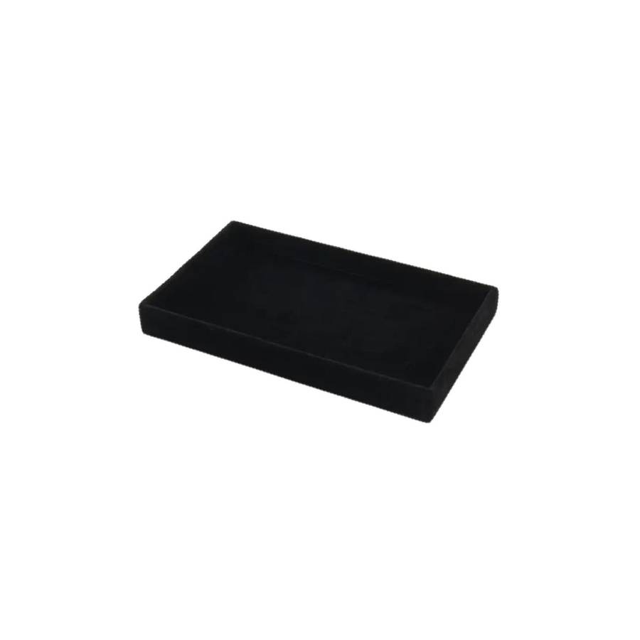 Black Velvet Open Jewellery Tray