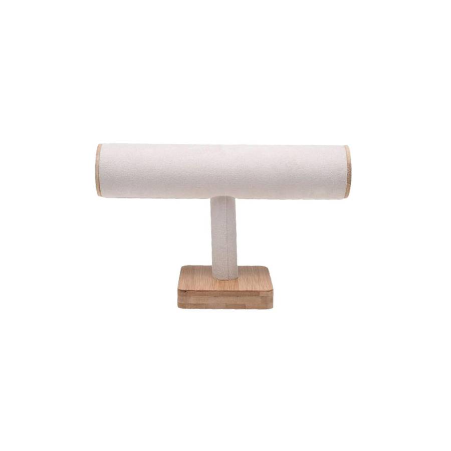 White Imitation Leather Display Bar