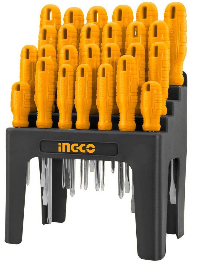 Ingco Screwdriver Set (26 Piece) With Plastic Frame