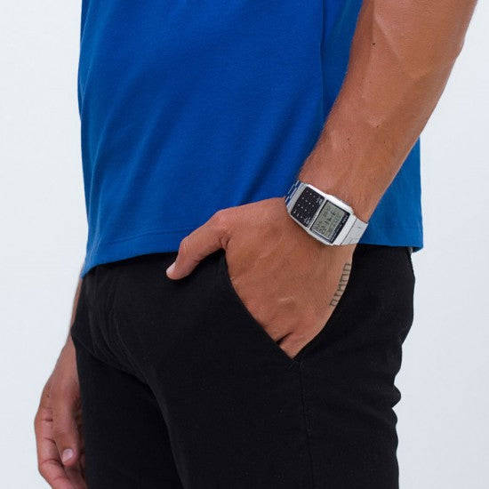 Casio Data Bank Watch DBC-32D-1ADF On Stainless Steel