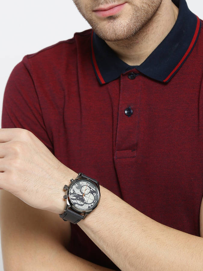 Daniel Klein Exclusive  Watch DK11340-1 Stainless Steel Gun Metal Plated Head With Grey Camou Dia...