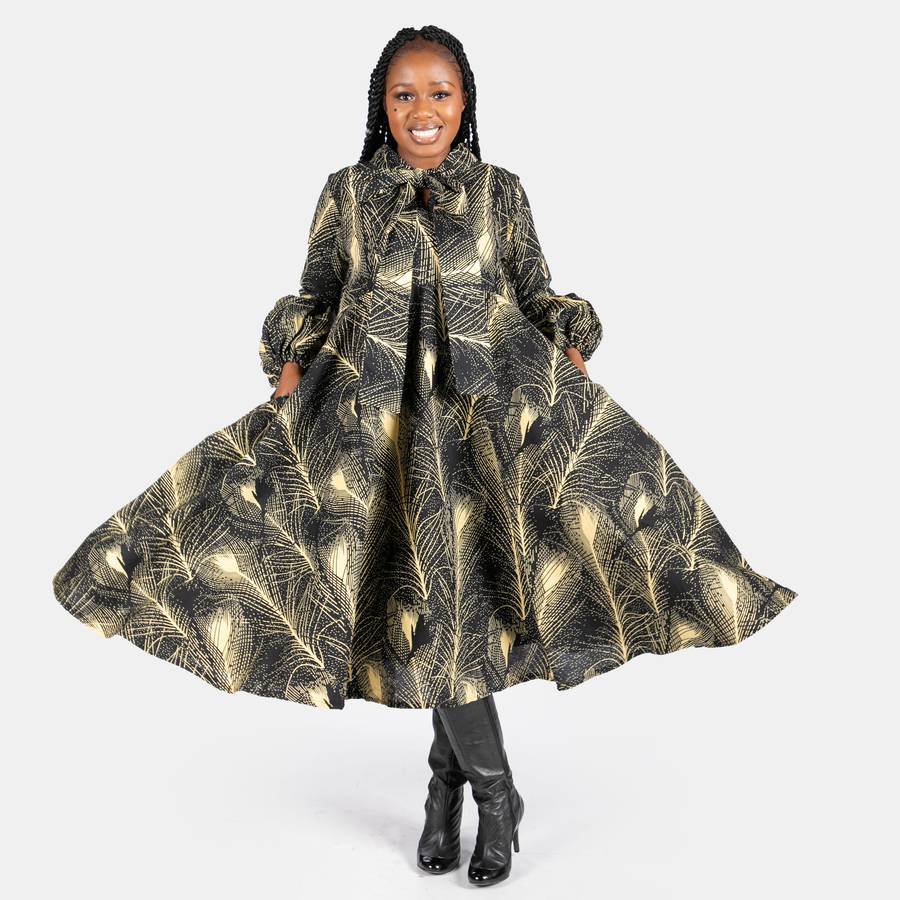 Ladies Magauta Dress - Black