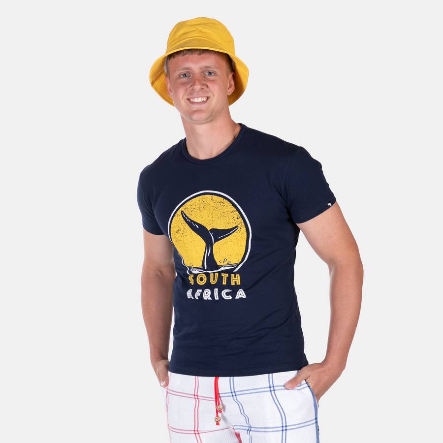 Men's fitted South Africa Whale T