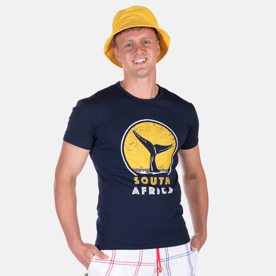 Men's fitted South Africa Whale T