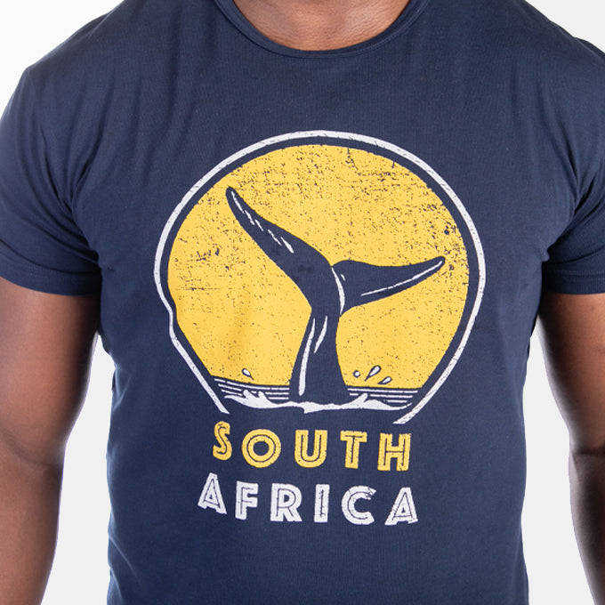 Men's fitted South Africa Whale T