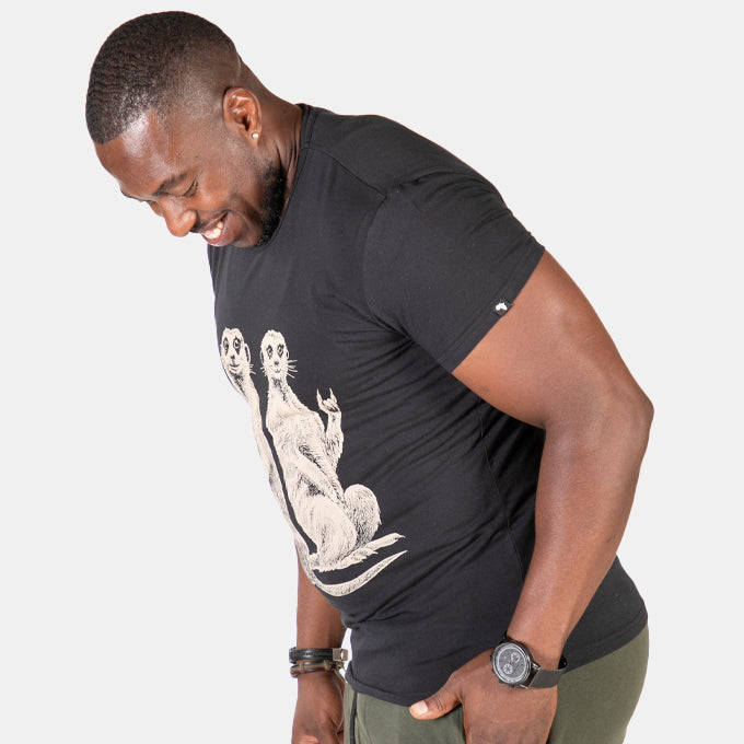 Men's Kiff Zefkat Slim Fit T-Shirt - Black
