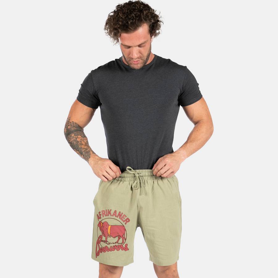 Men's Afrikaner Cotton Shorts - Olive