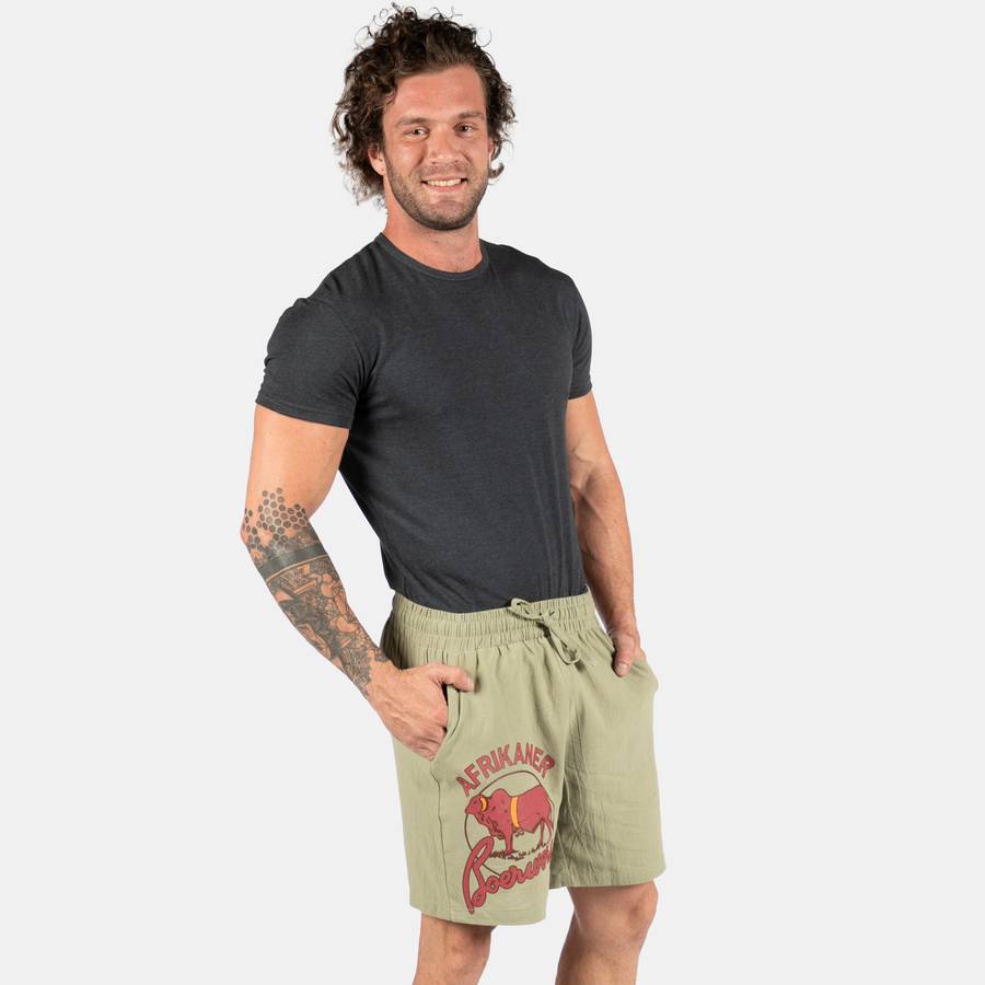 Men's Afrikaner Cotton Shorts - Olive